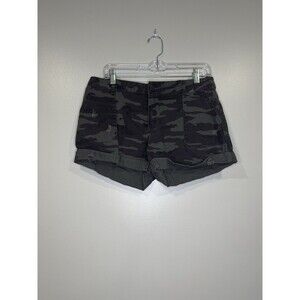 Sanctuary Womens Utility Shorts 28 Poplin Cuffed Distressed Streetwear‎ Casual